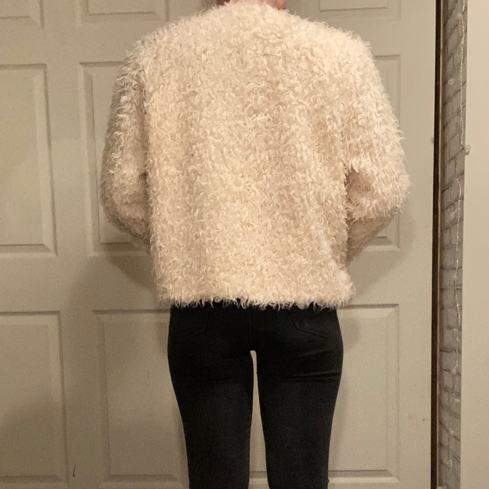 Peach Fuzzy Coat - image 2